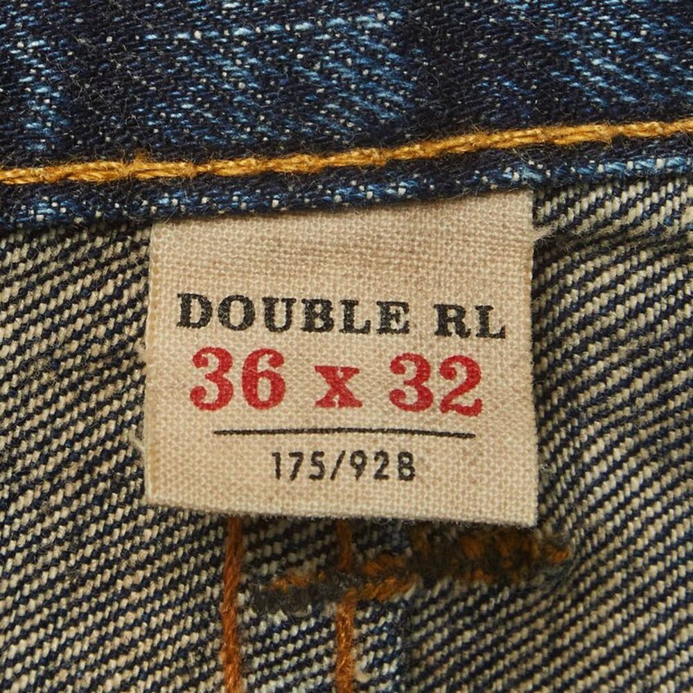 Ralph Lauren Blue Washed Denim Slim Fit Jeans Xl/waist 36" - Picture 6 of 7